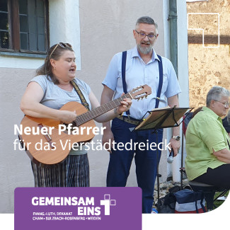 Márcio Trentini und Vivian Bayer Trentini mit Gitarre